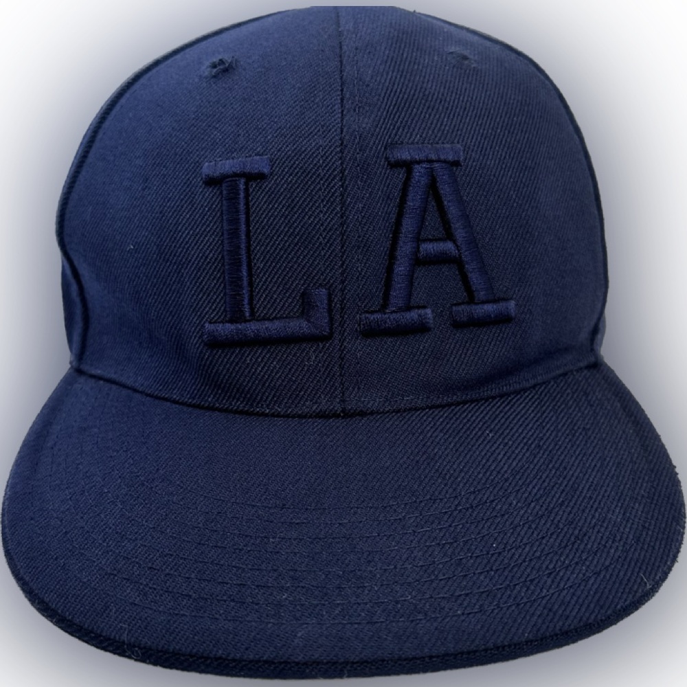 LA Georgetown Collection Baseball Hat Fitted Size 7 1/4 Blue Authentic Cap